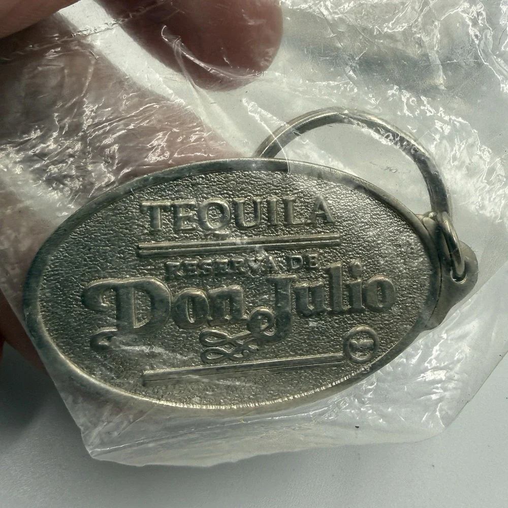 Vintage Advertising Keychain Lot Absolut Don Julio Seagram's Promo NOS 9 Pc